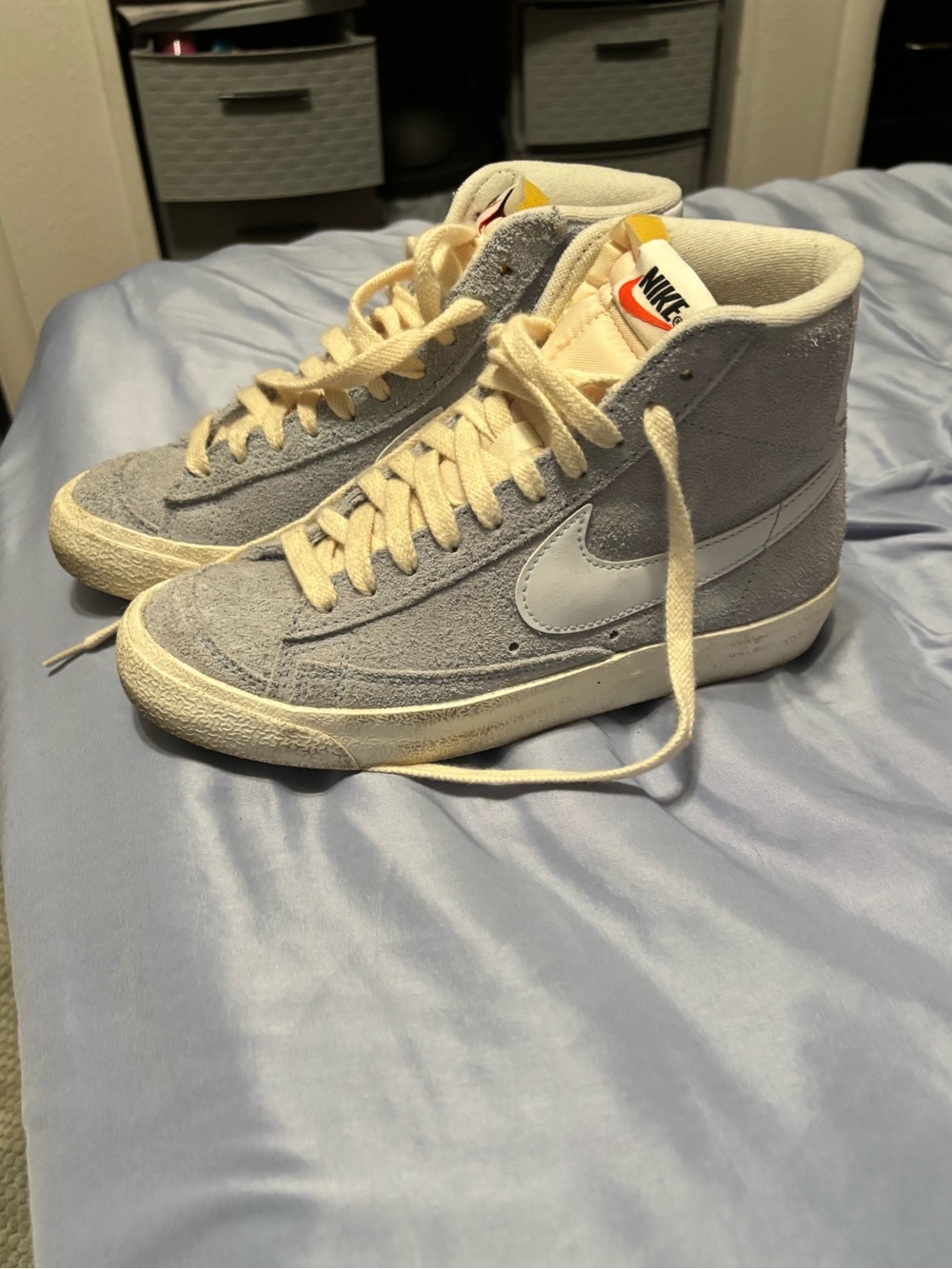 Nike Mid-Top Sneakers in Vintage Blue Whisper